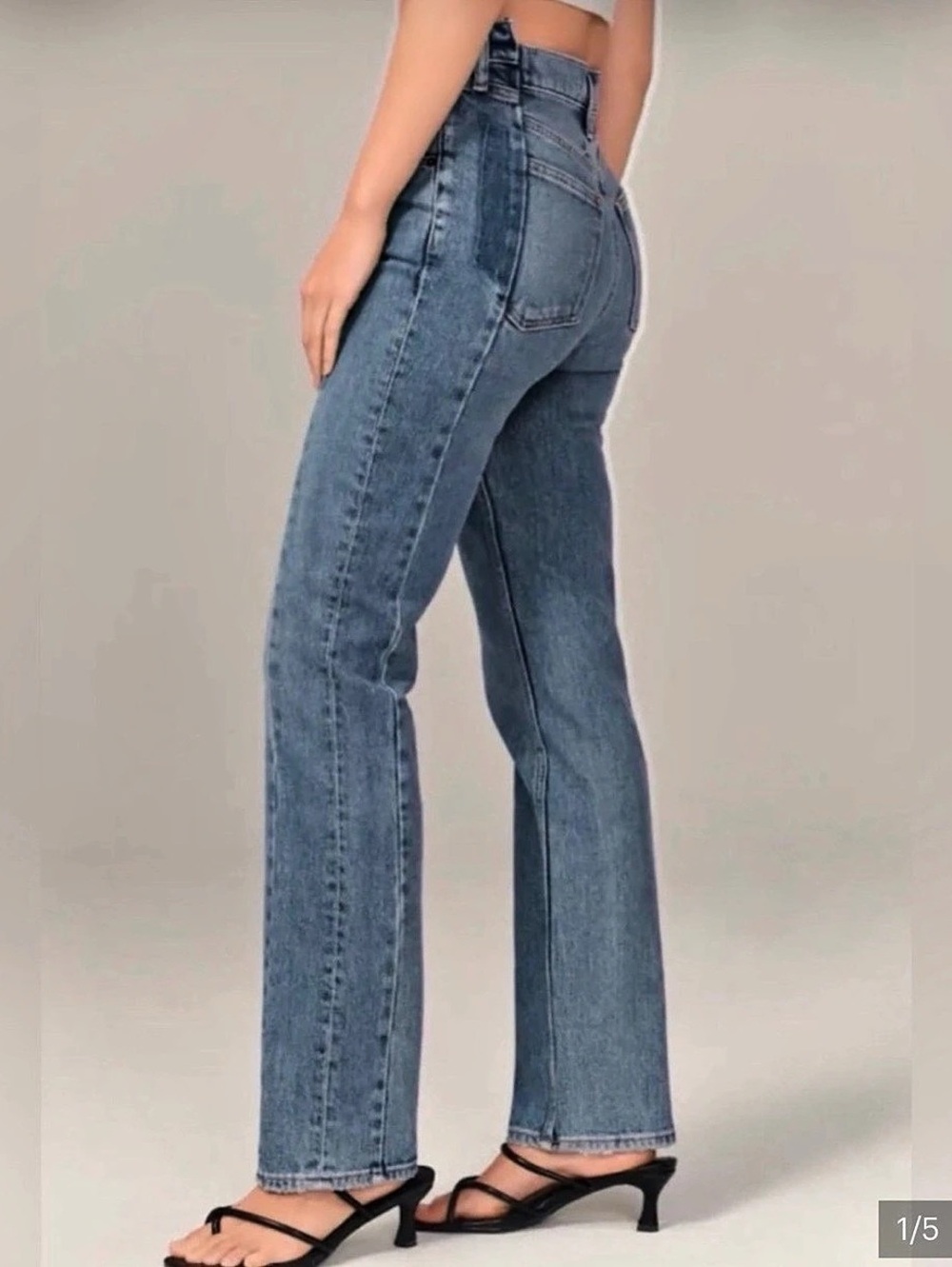 Abercrombie & Fitch The '90s Straight Ultra High Rise Jeans